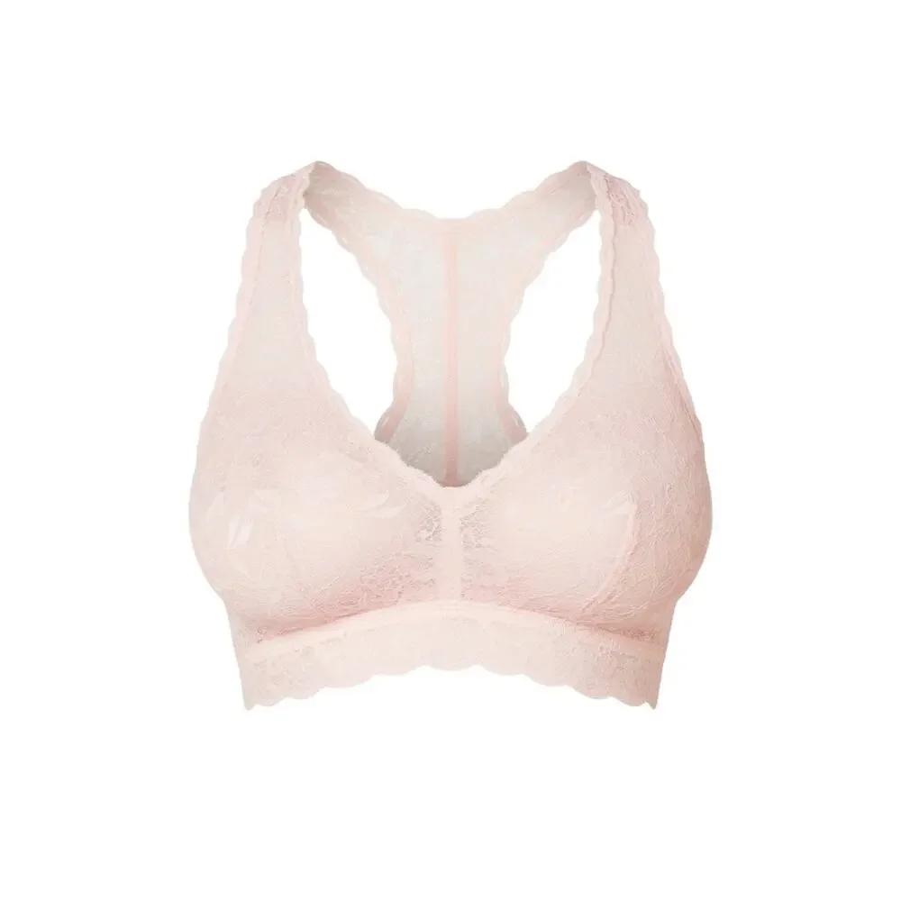 Cosabella Never Say Never Curvy Racie Racerback Bralette Pink Lilly NWT XL DD+